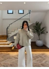 HAKİ KRUVAZE ASİMETRİK CEKET -7775