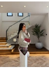 HAKİ KRUVAZE ASİMETRİK CEKET -7775