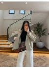 HAKİ KRUVAZE ASİMETRİK CEKET -7775