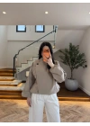 HAKİ KRUVAZE DİK YAKA TRENÇ-7782