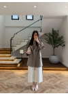 HAKİ KUŞAKLI APOLETLİ KISA TRENÇ -7738