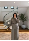 HAKİ MENDİL YAKA TAKIM-9123
