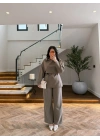 HAKİ MENDİL YAKA TAKIM-9123