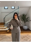 HAKİ MENDİL YAKA TAKIM-9123