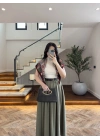 HAKİ ÖN PİLE DETAY ETEK -580653