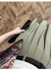 HAKİ ÖN PİLE DETAY ETEK -580653