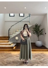 HAKİ ÖN PİLE DETAY ETEK -580653