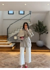 HAKİ PELERİN DETAY TRENCH -7764