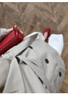 HAKİ PELERİN DETAY TRENCH -7764