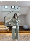 HAKİ PİLE DETAY TUNİK TAKIM -9182