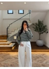 HAKİ POLO YAKA ÇİZGİLİ BASİC -27K-000013
