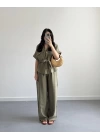HAKİ TENSEL FERMUARLI İKİLİ TAKIM