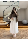 HAKİ UÇUŞAN PELERİN BLUZ-5026