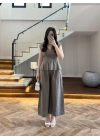 HAKİ V YAKA BLUZ PANTOLON TAKIM -257256