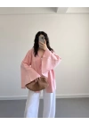 HAM KETEN PEMBE SALAŞ KİMONO