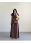 JESUS KAHVE KETEN YELEK TAKIM