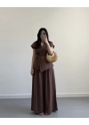 JESUS KAHVE KETEN YELEK TAKIM