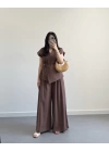 JESUS KAHVE KETEN YELEK TAKIM