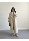JOSEF OVERSİZE AÇIK BEJ OVERSİZE TRENÇKOT