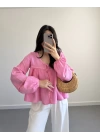 JOSİE PEMBE MÜSLİN BLUZ