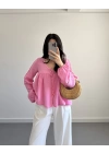 JOSİE PEMBE MÜSLİN BLUZ