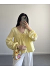 JOSİE SARI MÜSLİN BLUZ