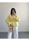JOSİE SARI MÜSLİN BLUZ