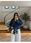 KADİFE YAKA TORBA CEP DENİM CEKET-261114