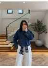 KADİFE YAKA TORBA CEP DENİM CEKET-261114