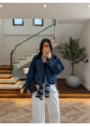 KADİFE YAKA TORBA CEP DENİM CEKET-261114