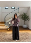 KAHVE BAĞLAMA DETAY GÖMLEK-EU5235