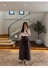KAHVE BELİ KUŞAKLI CEPLİ PANTOLON-51265