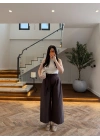 KAHVE BELİ KUŞAKLI CEPLİ PANTOLON-51265