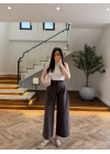 KAHVE BELİ KUŞAKLI CEPLİ PANTOLON-51265