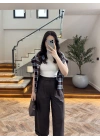 KAHVE BİLEK BOY BORU PAÇA PANTOLON-3936