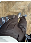 KAHVE BİLEK BOY BORU PAÇA PANTOLON-3936