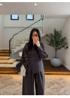 KAHVE ÇİFT KAPAMA DETAY TAKIM-26KT6055