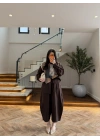 KAHVE DESENLİ RÜZGARLIKLI TAKIM-51477