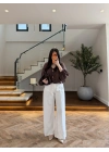 KAHVE DİK YAKALI BUMBER CEKET-9775