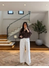 KAHVE DİK YAKALI BUMBER CEKET-9775