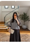 KAHVE-EKRU KISA KOL TRİKO - 5282