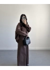 KAHVE GENİŞ PAÇA OVERSİZE TAKIM