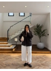 KAHVE GENİŞ YAKALI PARKA-7739
