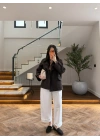 KAHVE GENİŞ YAKALI PARKA-7739