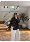 KAHVE GENİŞ YAKALI PARKA-7739