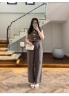 KAHVE GOLD DÜĞMELİ TAKIM -9177