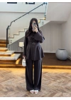 KAHVE KEMERLİ PİLELİ TAKIM -8937