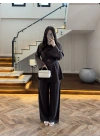 KAHVE KEMERLİ PİLELİ TAKIM -8937