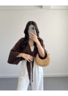 KAHVE KETEN KİMONO