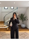 KAHVE KRUVAZE CEKET TAKIM-9128